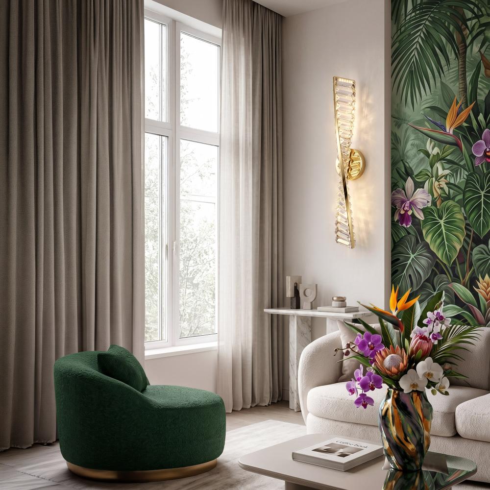 VÄGG LED-LAMPA APP1951-W 50 cm GOLD