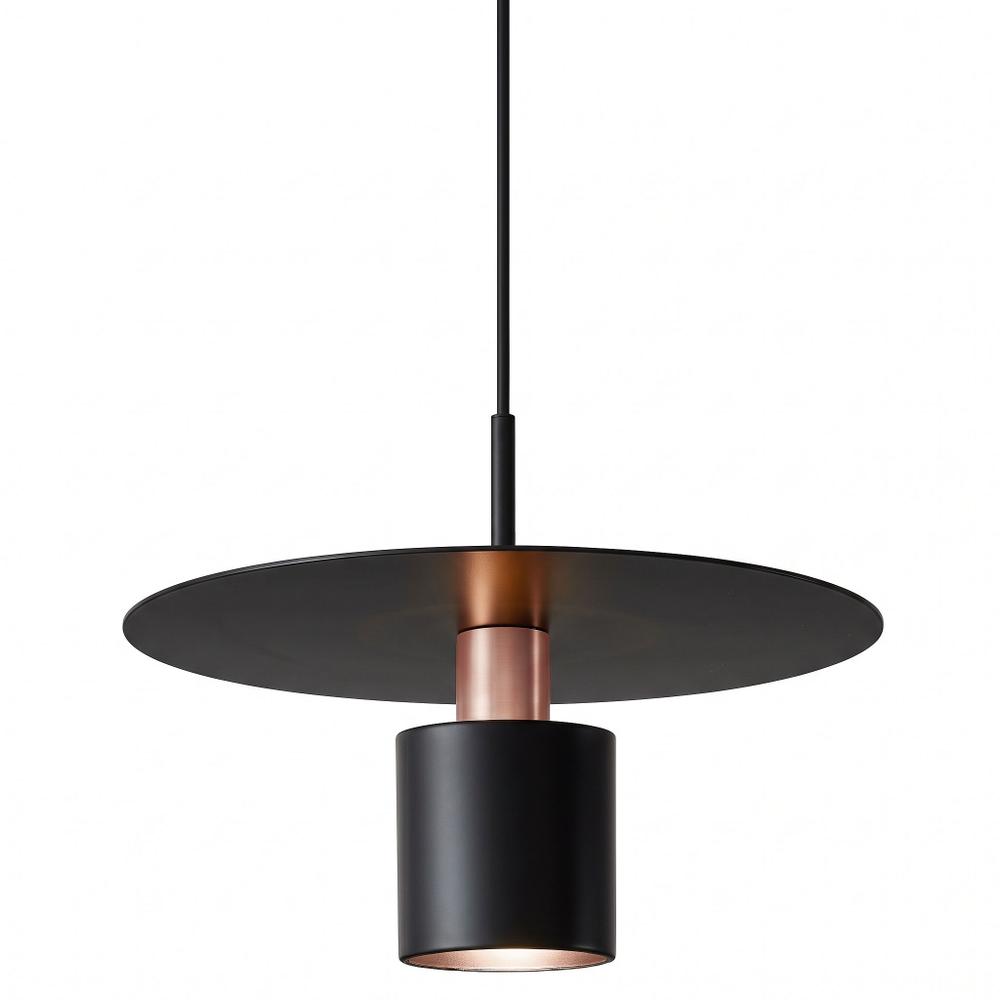 Lampa Wisząca APP1145-1CP Czarna Różowe Złoto