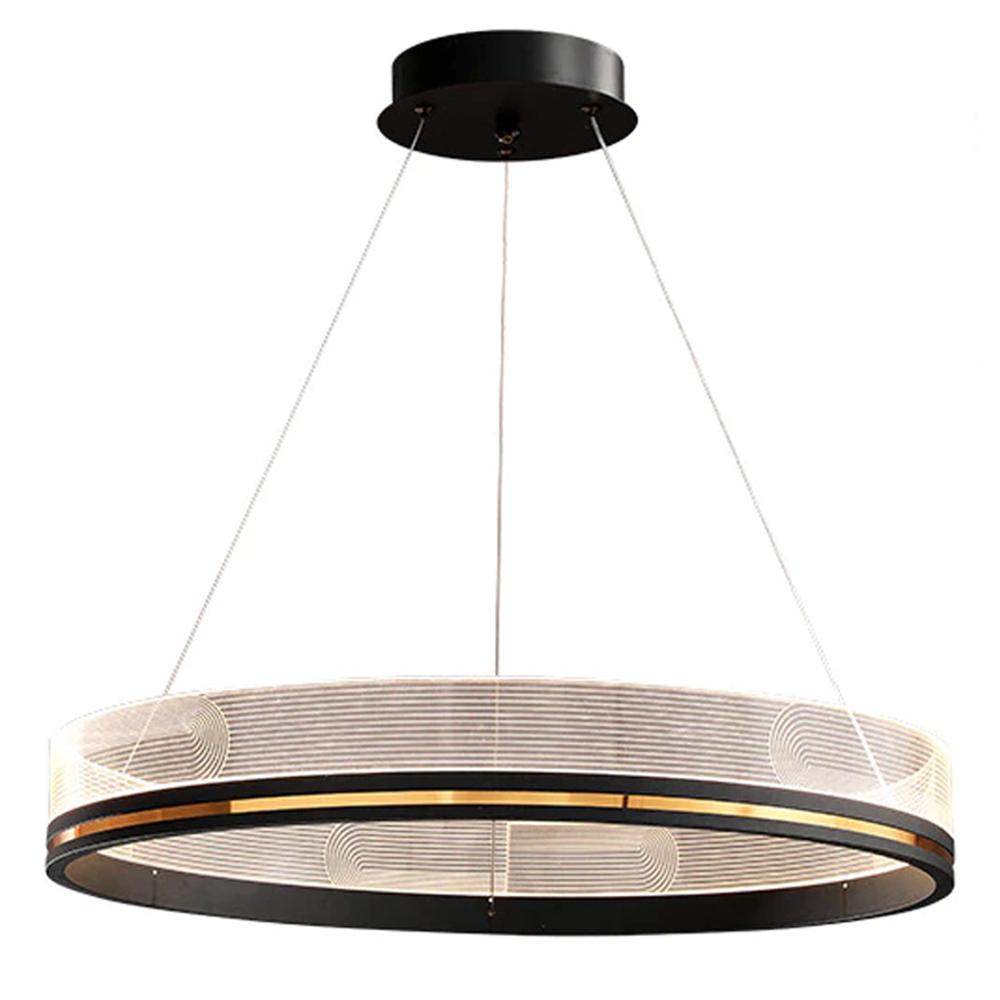Hänglampa LED APP1192-CP Svart Guld