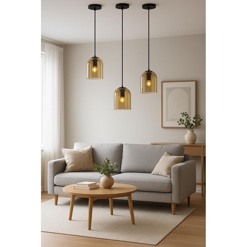 HÄNGLAMPA APP1704-1PC Bärnsten