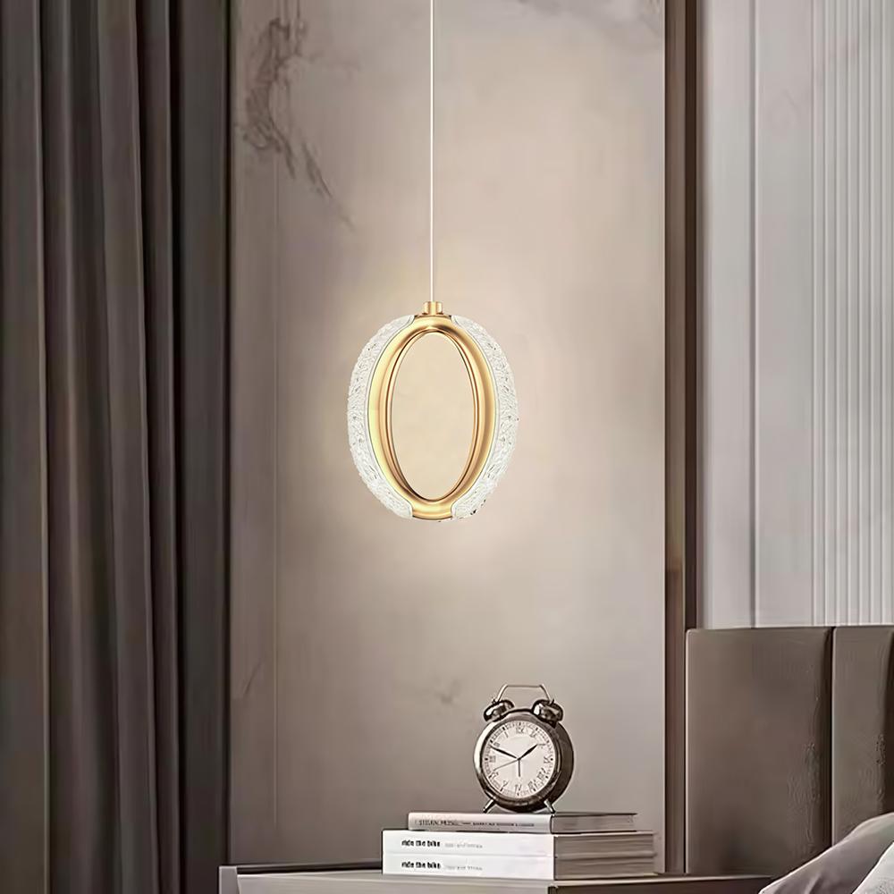 HÄNGLANDE KRISTALLAMPA LED G114-1CP Guld