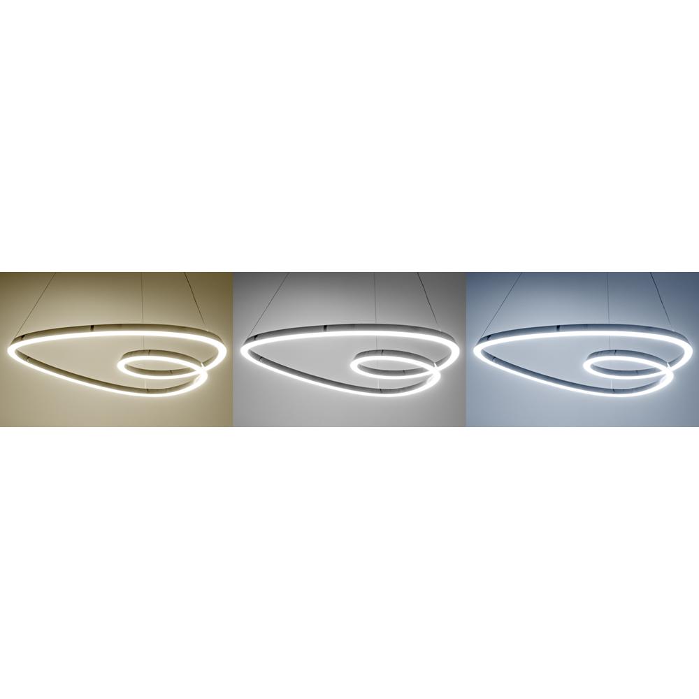 Taklampa Loop LED + Fjärrkontroll APP798-cp Krom
