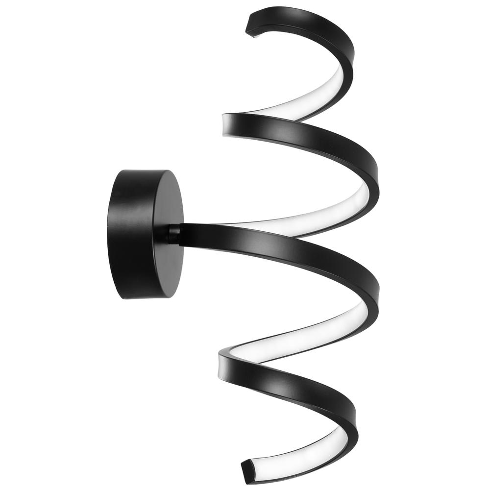 VÄGGLAMPA LED-VÄGGLAMPA SPRING APP826-W Svart MATT