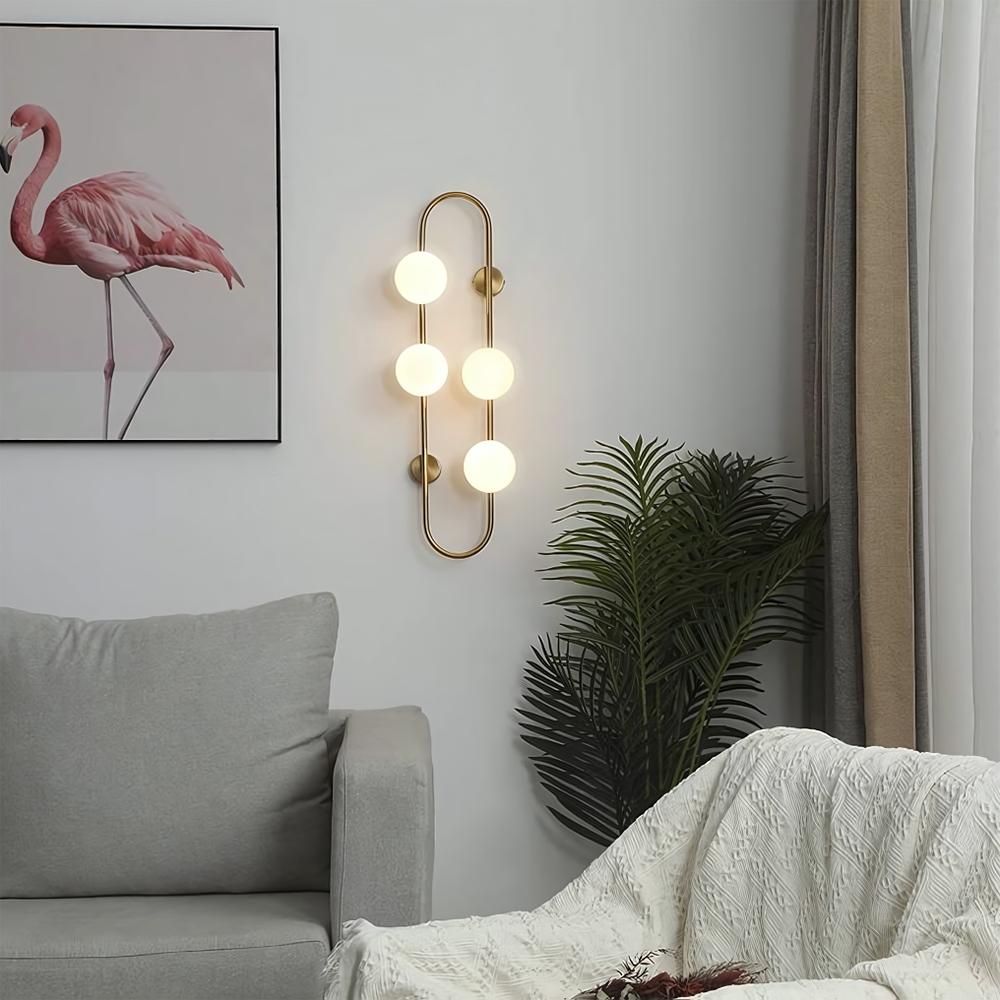 VÄGGLAMPA VÄGGLJUS APP1144-4W guld