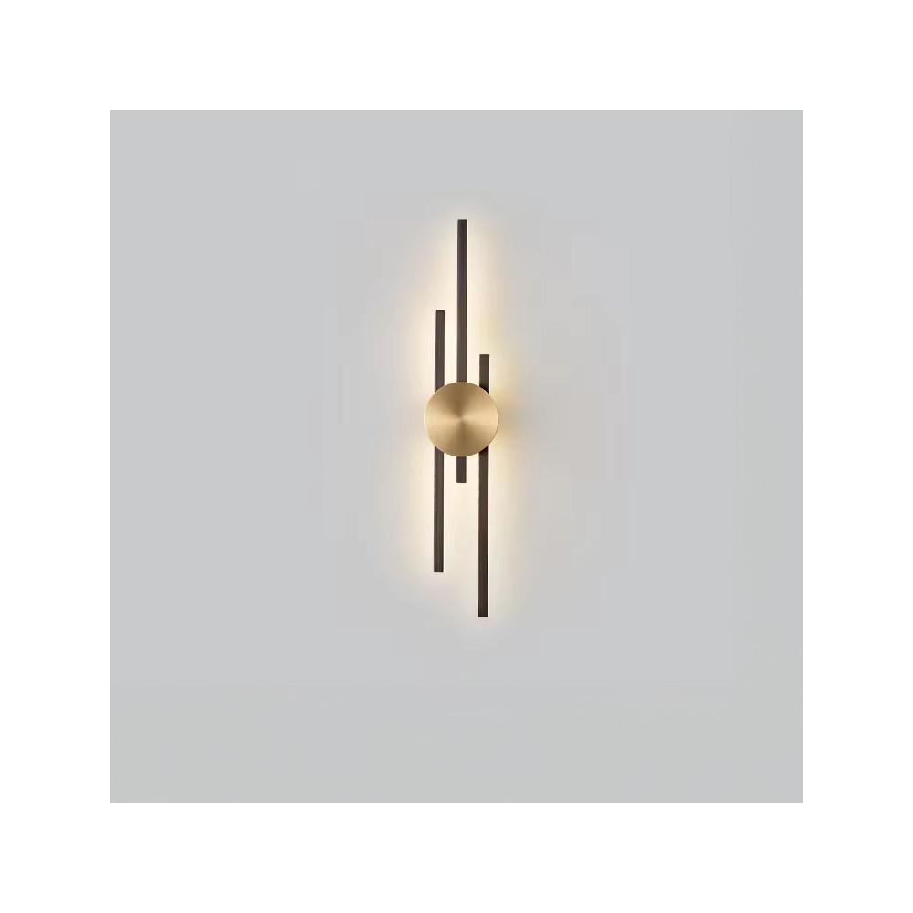 VÄGGLAMPA KINKIET LED APP1437-W SVART/GULD