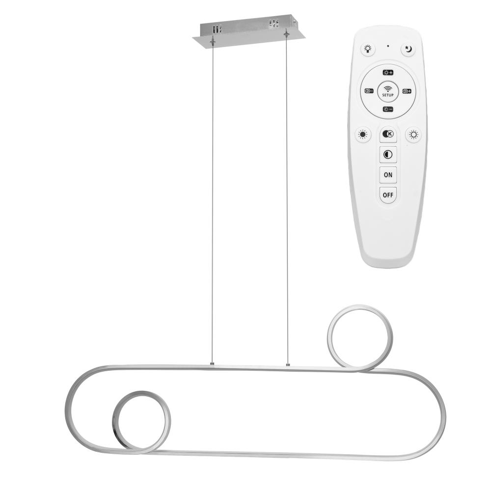 Hängande LED-taklampa APP810-CP KROM + fjärrkontroll