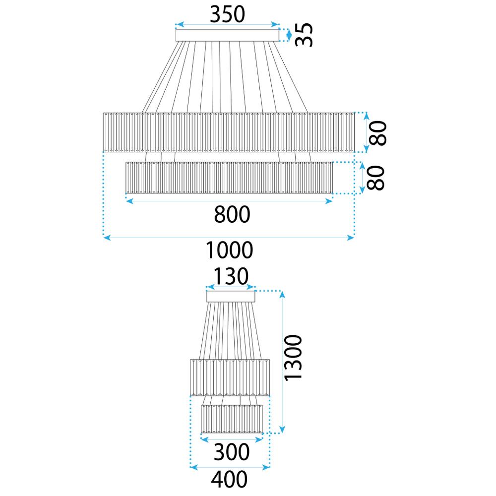 TAKLAMPA HÄNGANDE LED APP1546-CP2 KROM
