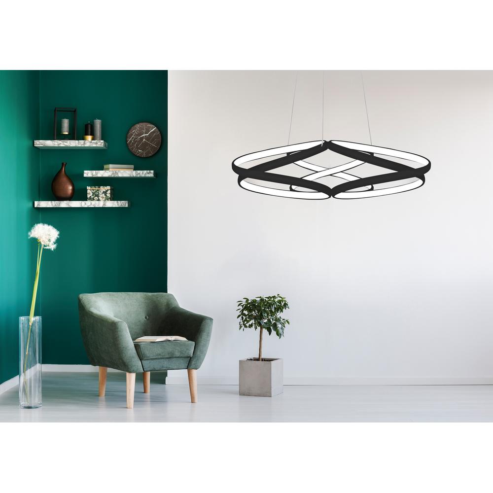 Modern takplafond LED + FJÄRRKONTROLL APP793-CP FLAT Svart