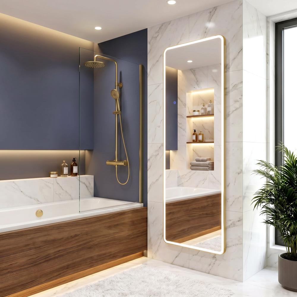 LED-SPEGEL Classico 60x170cm Brush Gold