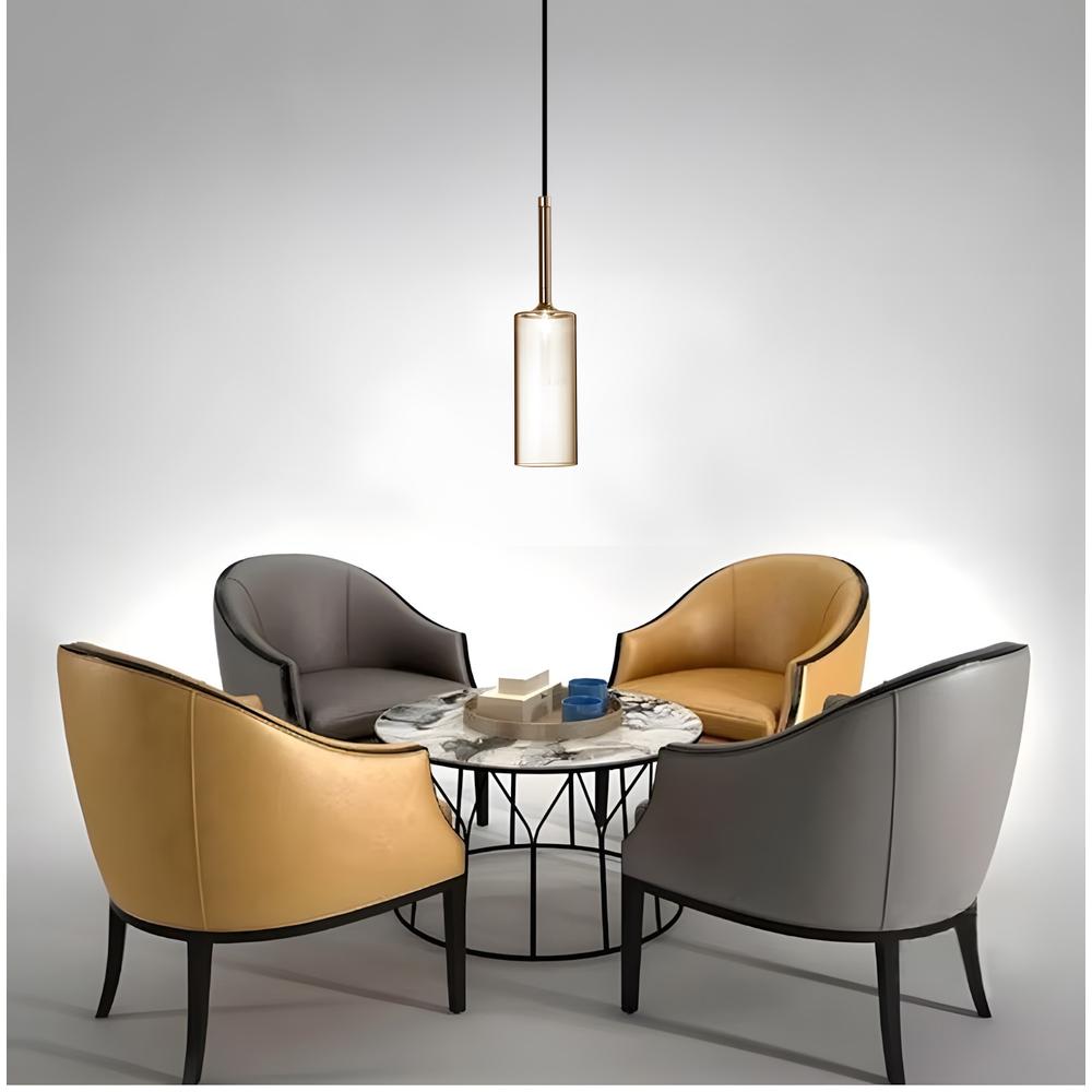 Taklampa Hängande Glaslykta APP1700-1CP AMBER C