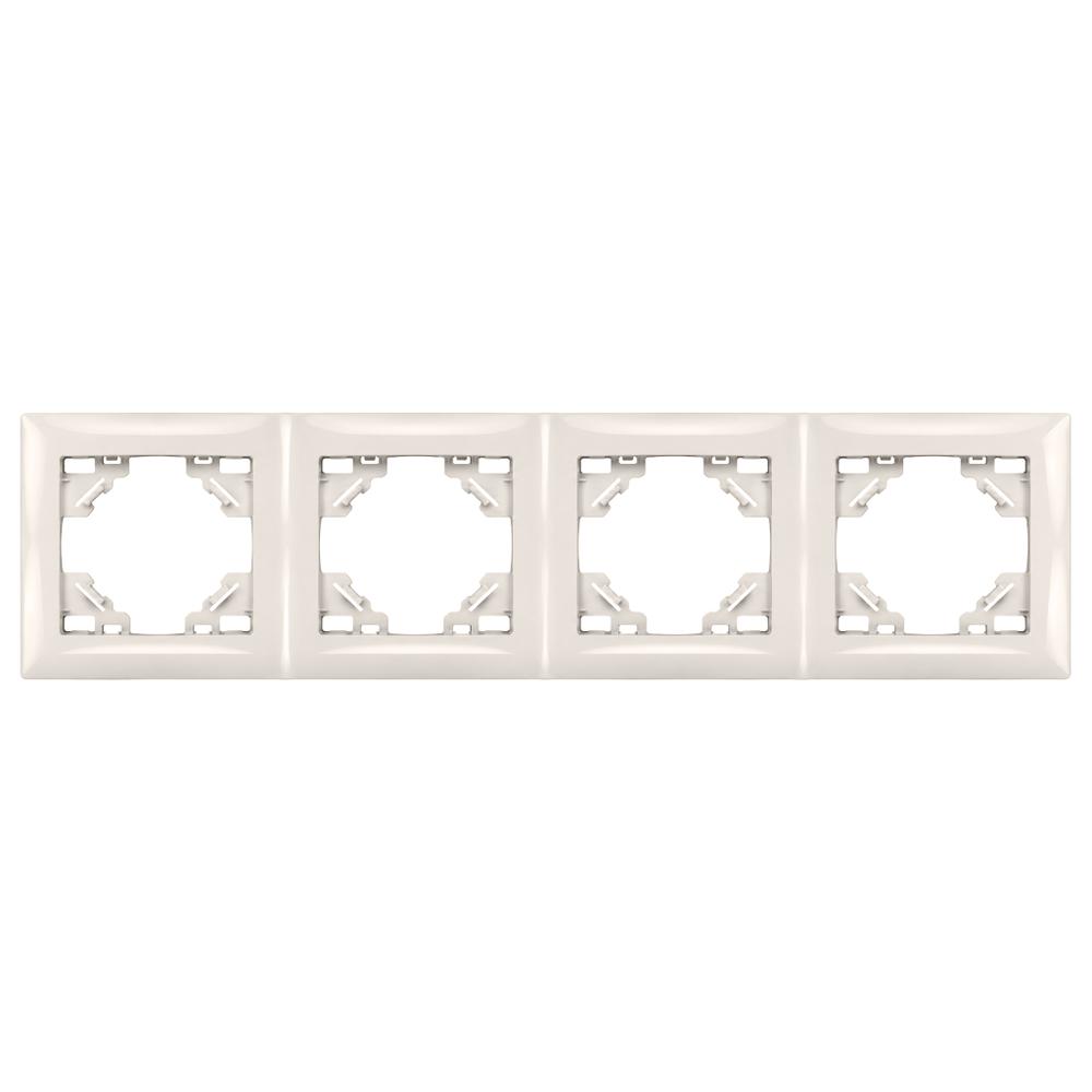 Quadruple socket frame OSTE JNH016-4F Beige