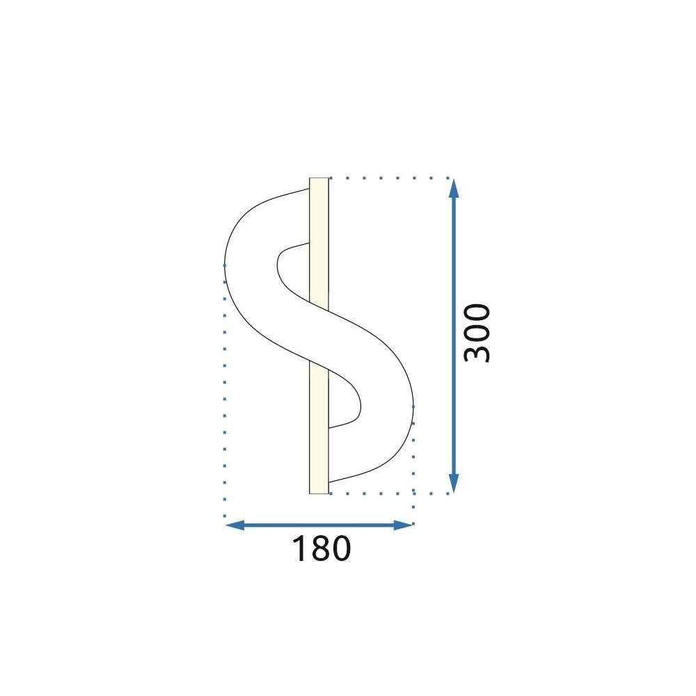 LED-vägglampa G032-W Guld