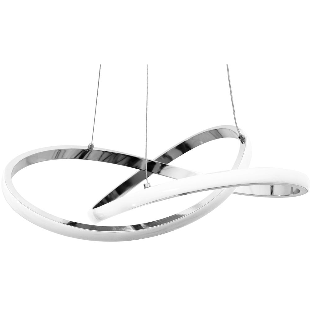 Taklampa Hängande Ring Modern LED + Fjärrkontroll APP389-CP Krom