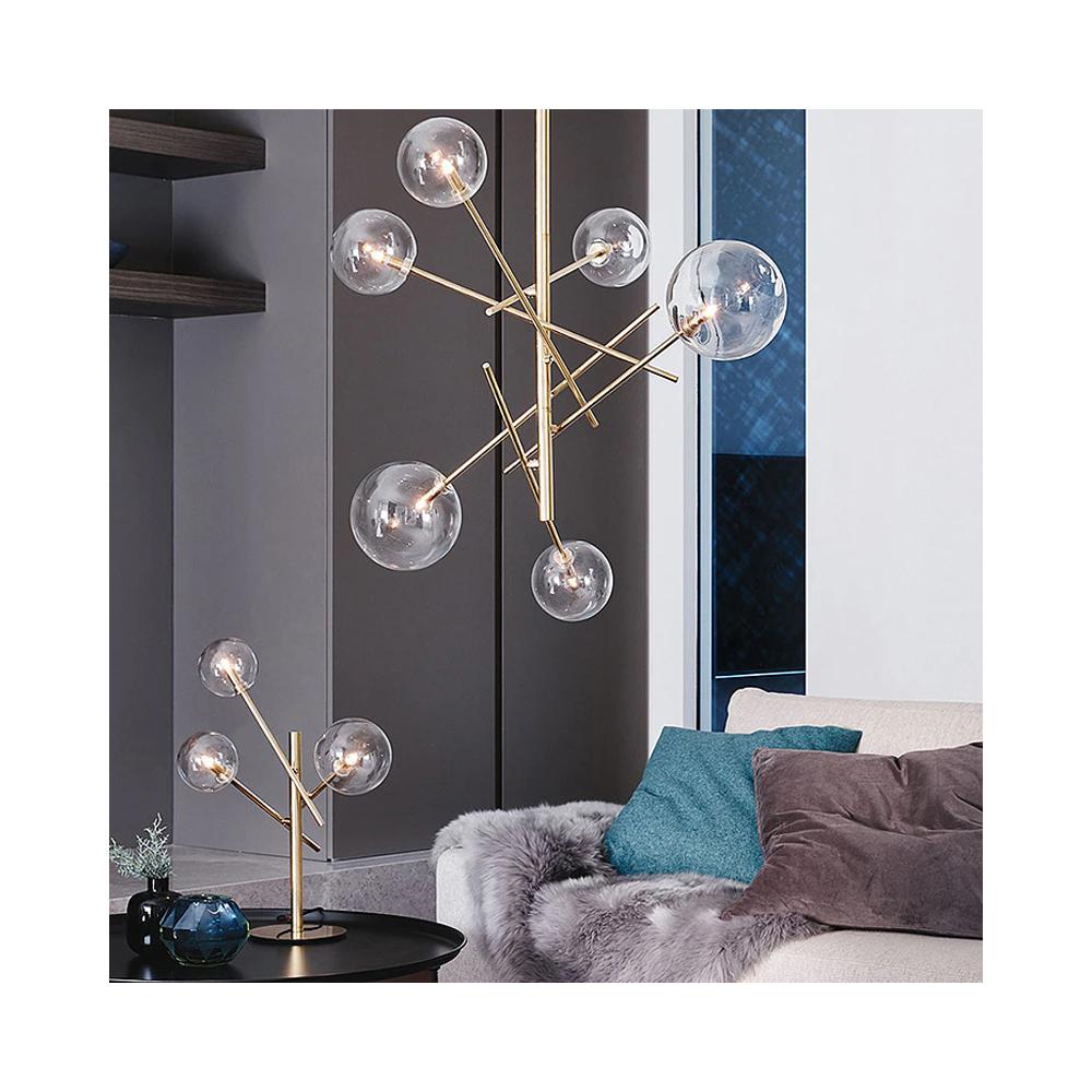 Hänglampa Glasbollar 6 st APP919-6CP Guld