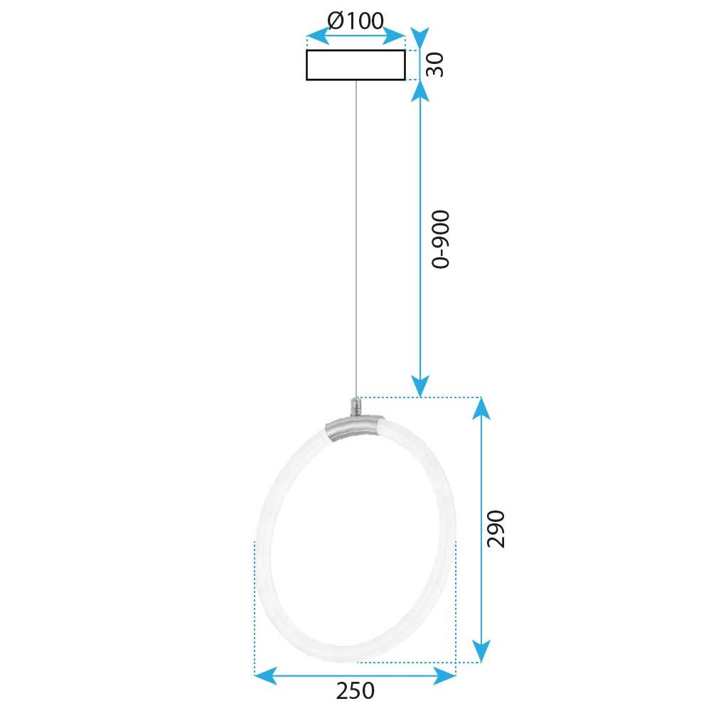 HÄNGLAMPA LED G020-CP GULD