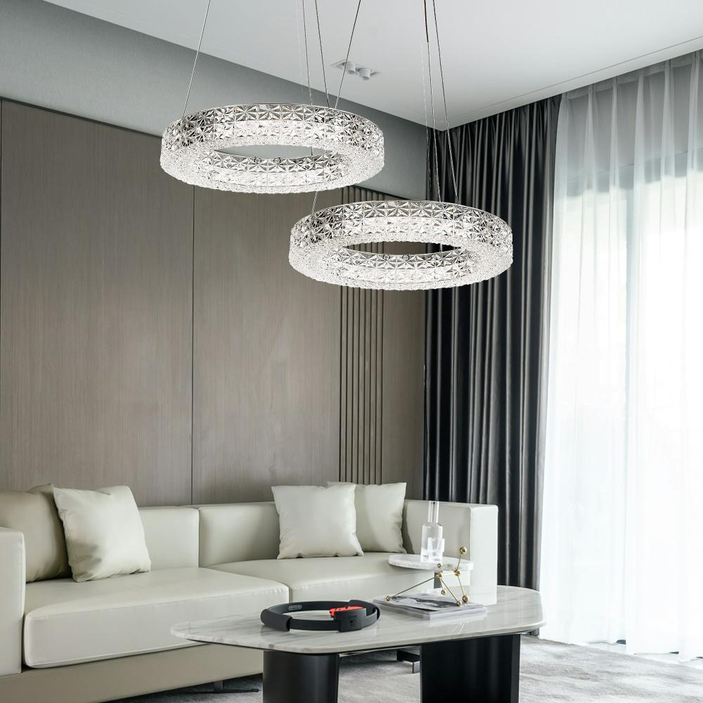 HÄNGLANDE LED-LAMPA MS004-CP 40 cm Krom