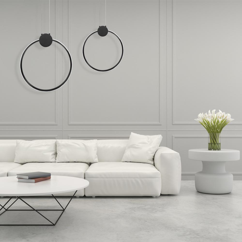 TAKLAMPA HÄNGANDE LED APP1395-CP SVART 40 cm