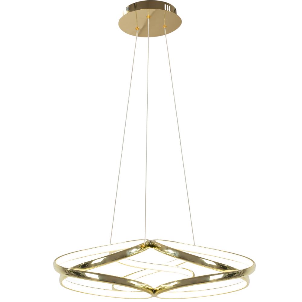 Modern taklampa LED + FJÄRRKONTROLL APP794-CP Flat Guld