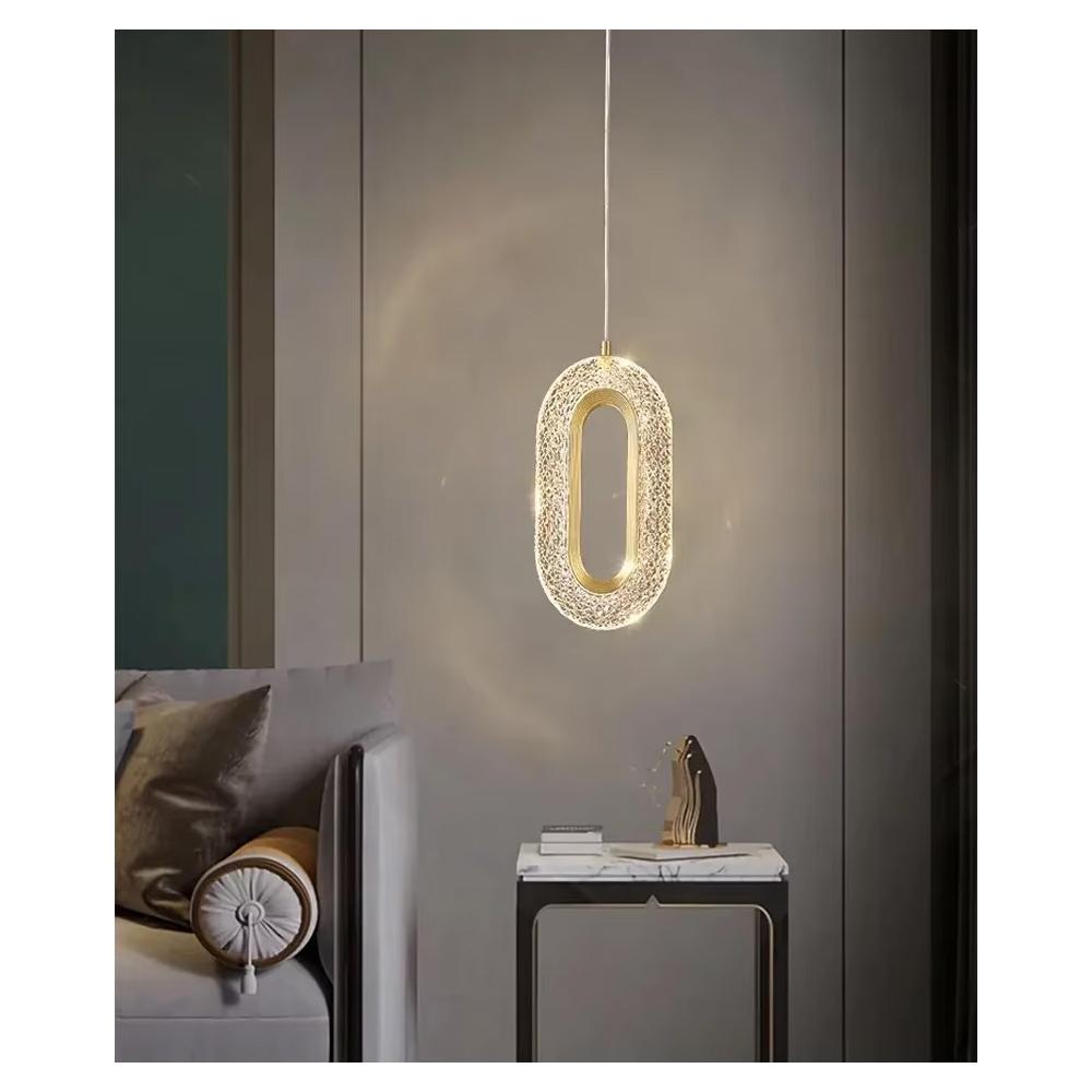 HÄNGLANDE KRISTALLAMPA LED G113-1CP Guld