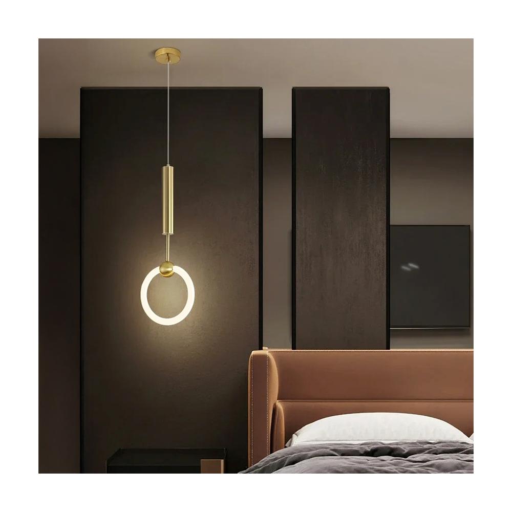 HÄNGLAMPA LED LHJ059-1CP Borstad Guld