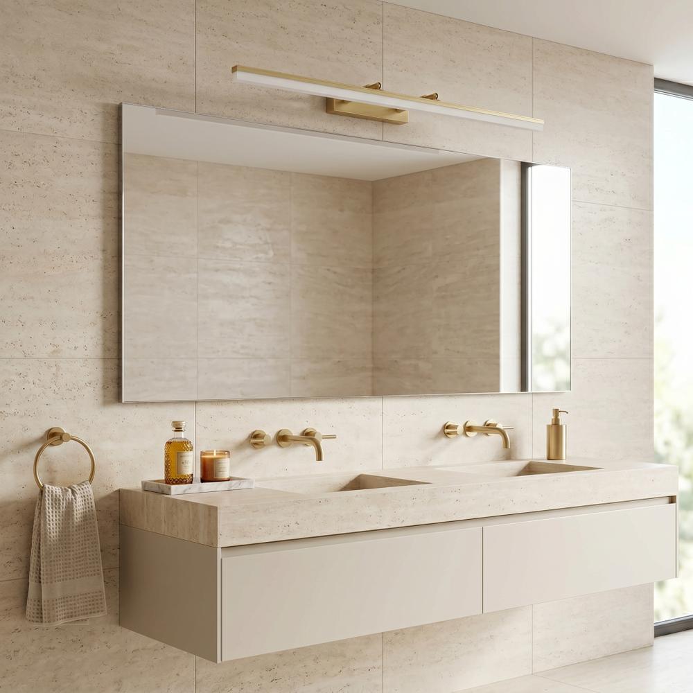 Badrum vägg LED-lampa  APP1877-1W 80cm BRUSH GOLD