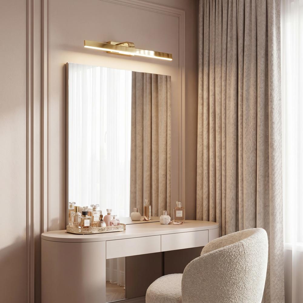 Badrum vägg LED-lampa SWE005-1W 58cm GOLD