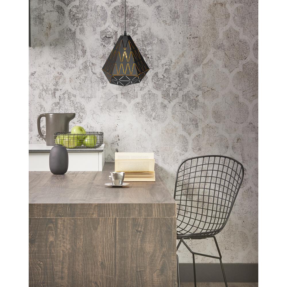 TAKPLAN GEOMETRISK TAKLAMPA TRIANGEL APP252-1CP SVART