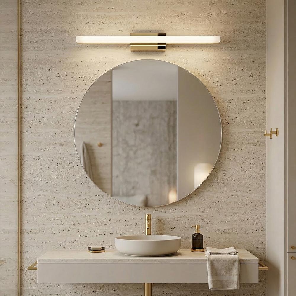 BADRUMSVÄGGLAMPA LED 60CM APP1849-1W GOLD
