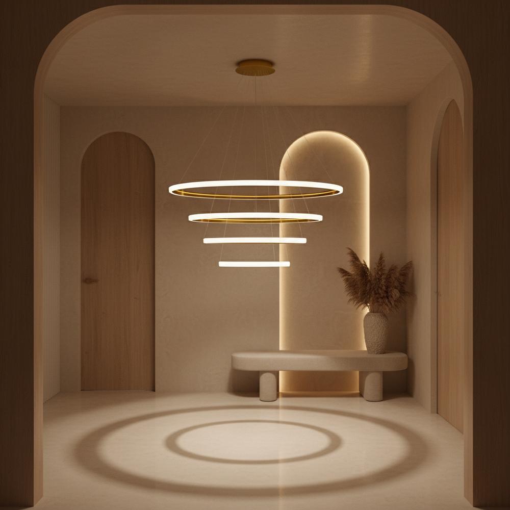 LED-hänglampa LHJ009-CP4 GULD
