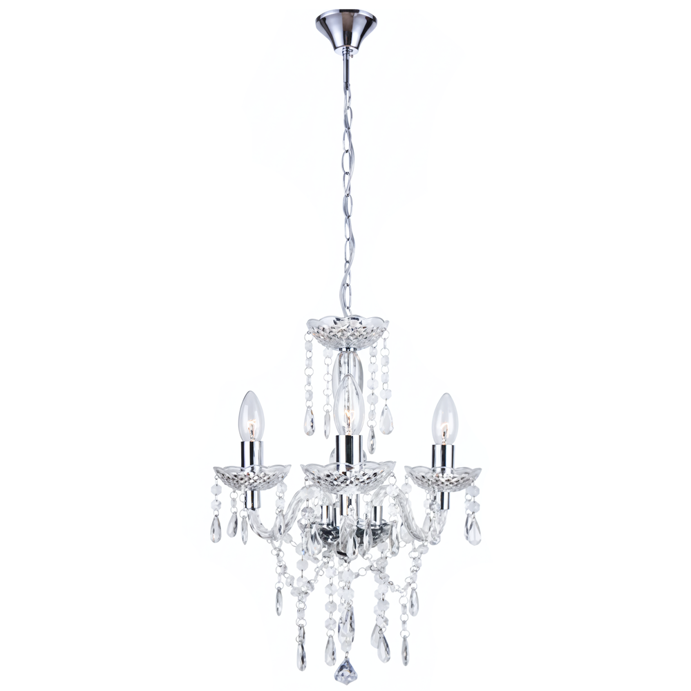 HÄNGANDE TAKLAMPA EBT006-3CP TRANSPARENT