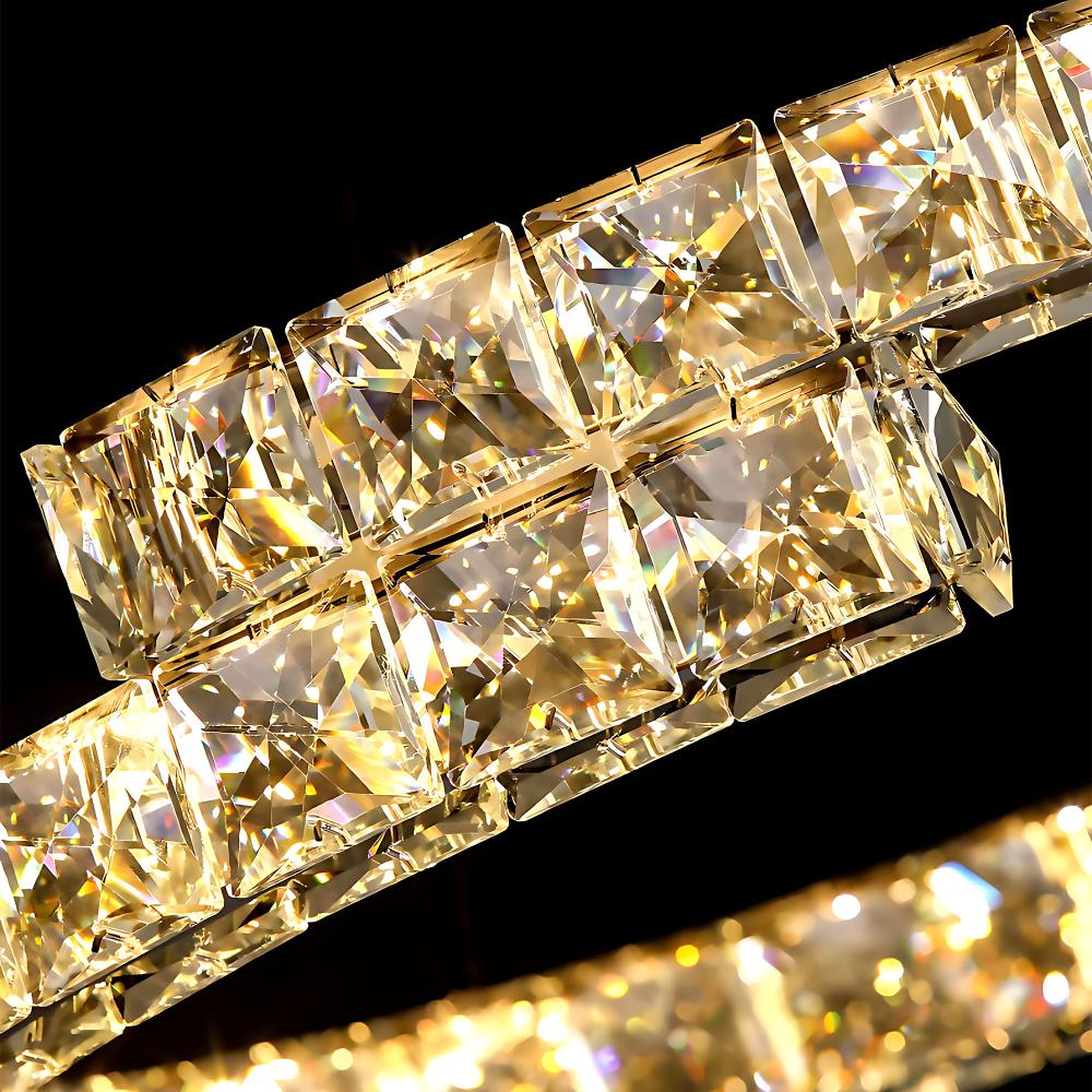 HÄNGANDE LED TAKLAMPA APP1771-CP GULD 60 cm