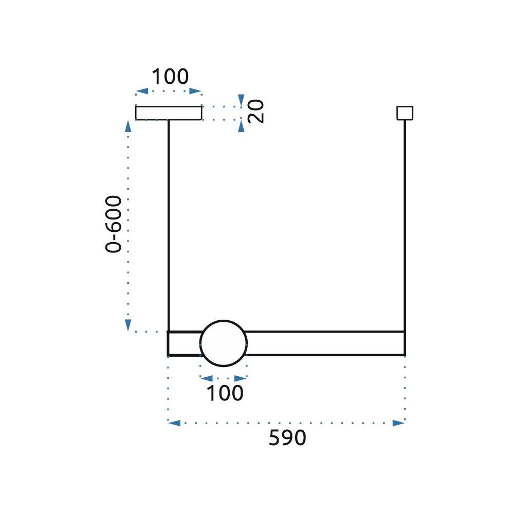 LED-takpendel APP478-CP Vit