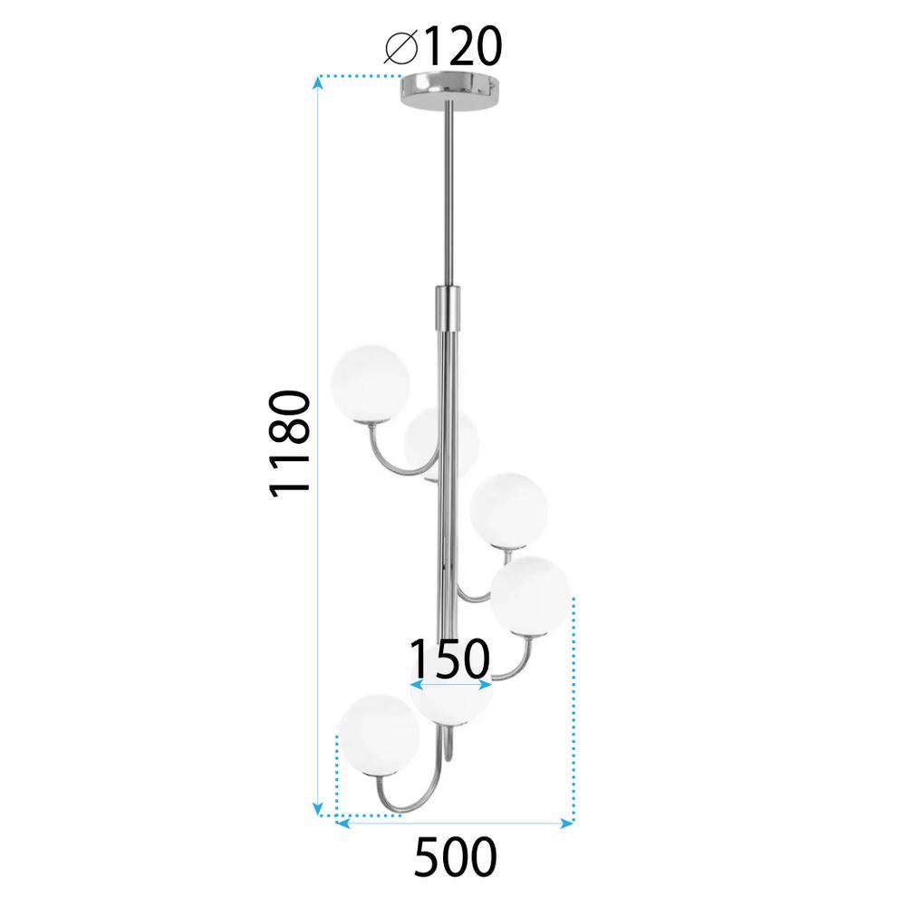 HÄNGENDE TAKLAMPA Gold APP1585-6CP