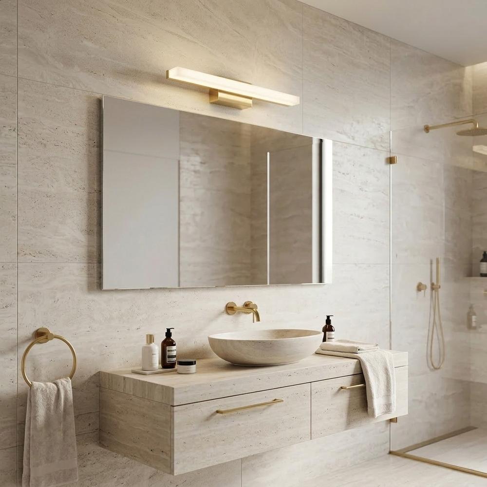 BADRUMSVÄGGLAMPA LED 60CM APP1849-1W GOLD
