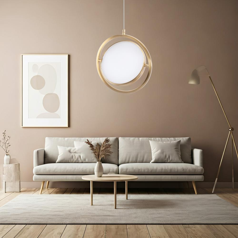 HÄNGLAMPA LED APP1791-CP Borstad Guld