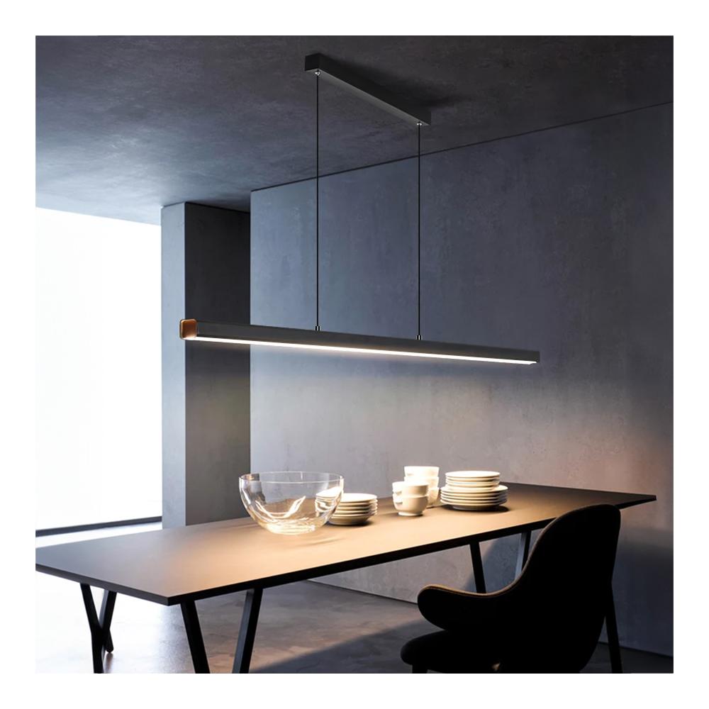 Hängande LED-taklampa APP1447-CP Svart 80 cm