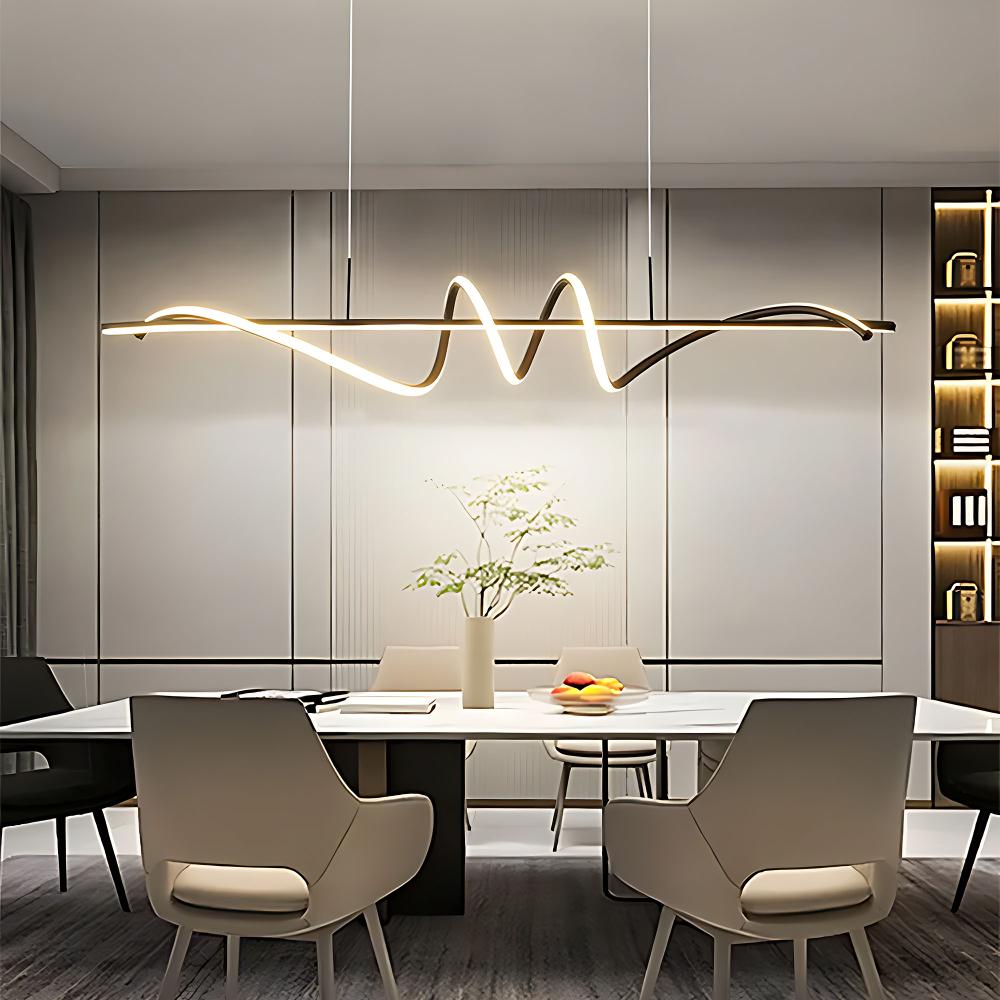 Lampa HÄNGANDE LED LHJ023-CP 120 cm SVART