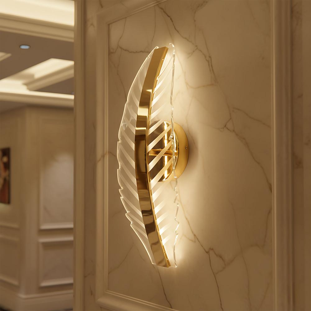 LED Vägglampa G140-W Guld