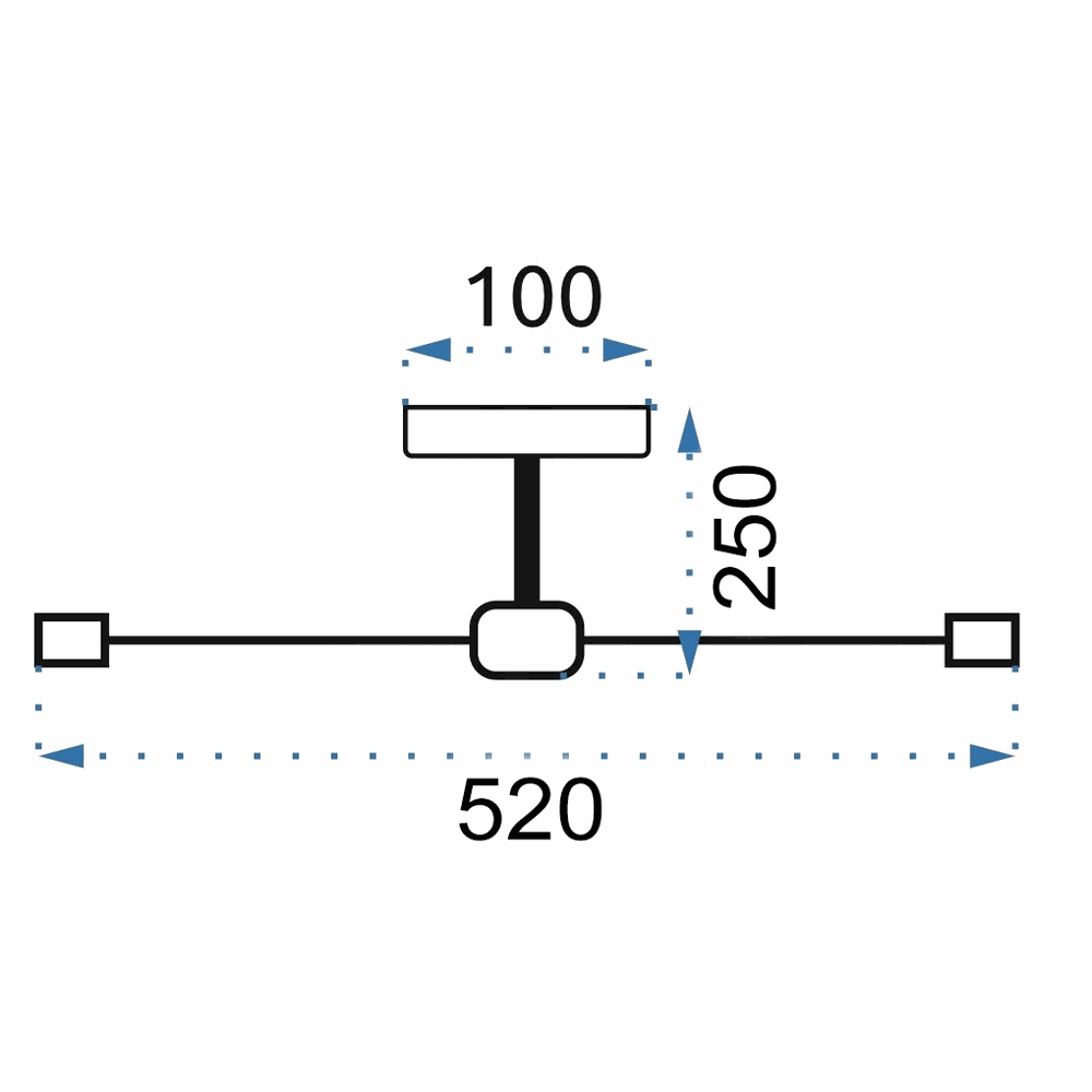 Lampa Pająk 5 APP1024-5CP Czarna