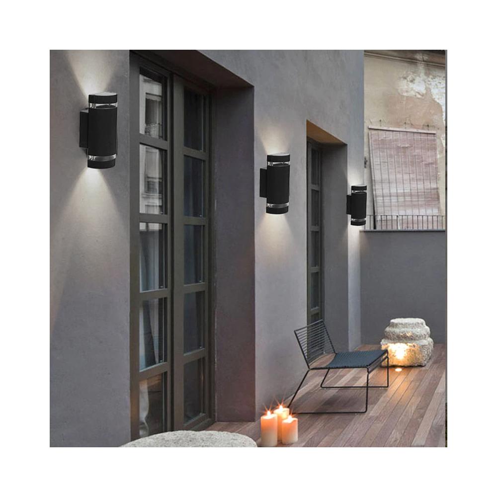 Halvrund Fasadlampa FSBD014A Svart
