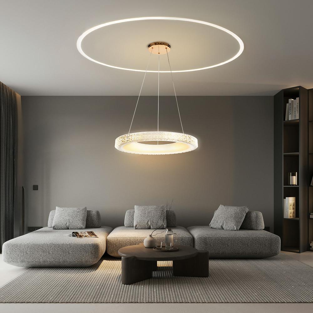 HÄNGLAMPA LED MS002-CP Roséguld 60 cm