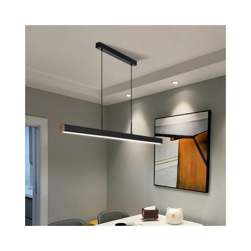 Hängande LED-taklampa APP1448-CP Svart 100 cm