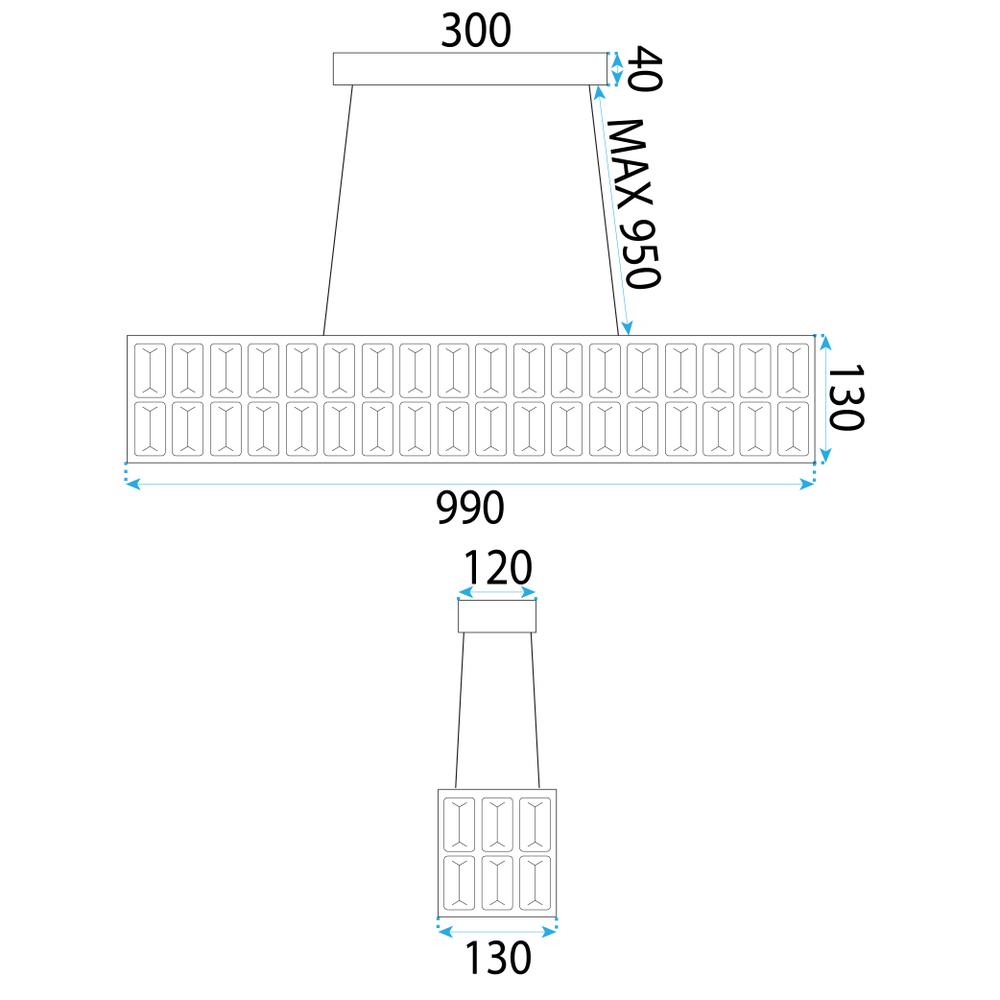 HÄNGENDE LED TAKLAMPA APP1566-CP Guld