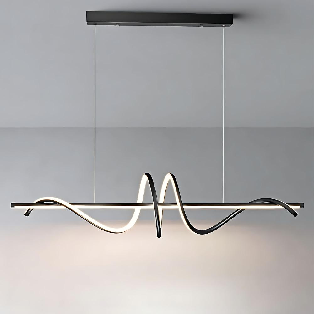 Lampa HÄNGANDE LED LHJ023-CP 120 cm SVART