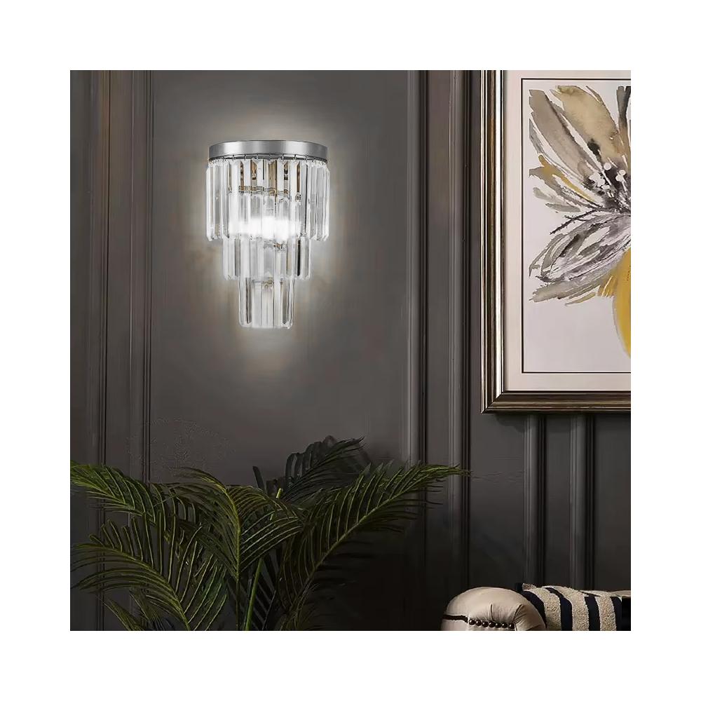 Kristallvägglampa APP1536-1W Krom