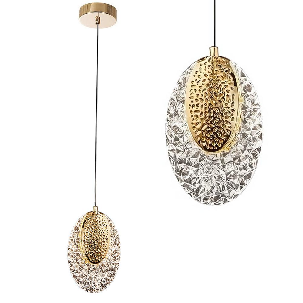 HÄNGANDE KRISTALLAMPA LED G088-1CP Guld