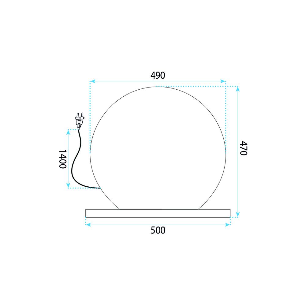 LED-väggspegel HOLLYWOOD White 50 cm