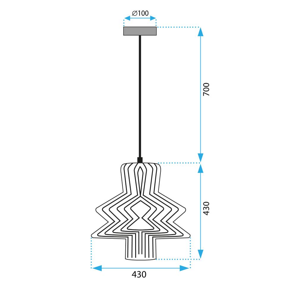 HÄNGANDE TAKLAMPA APP1458-1CP