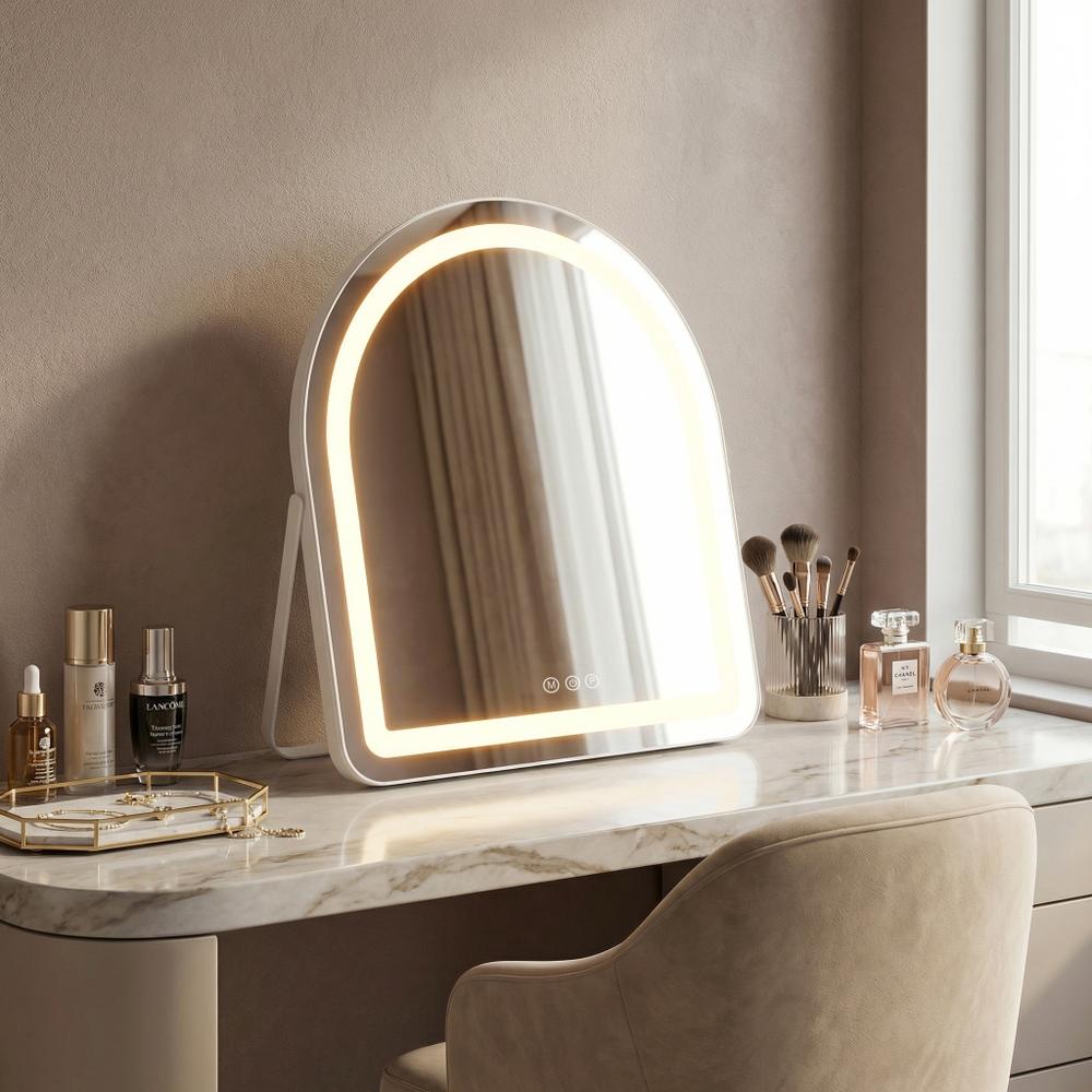 LED-spegel GLAM White 40x45cm