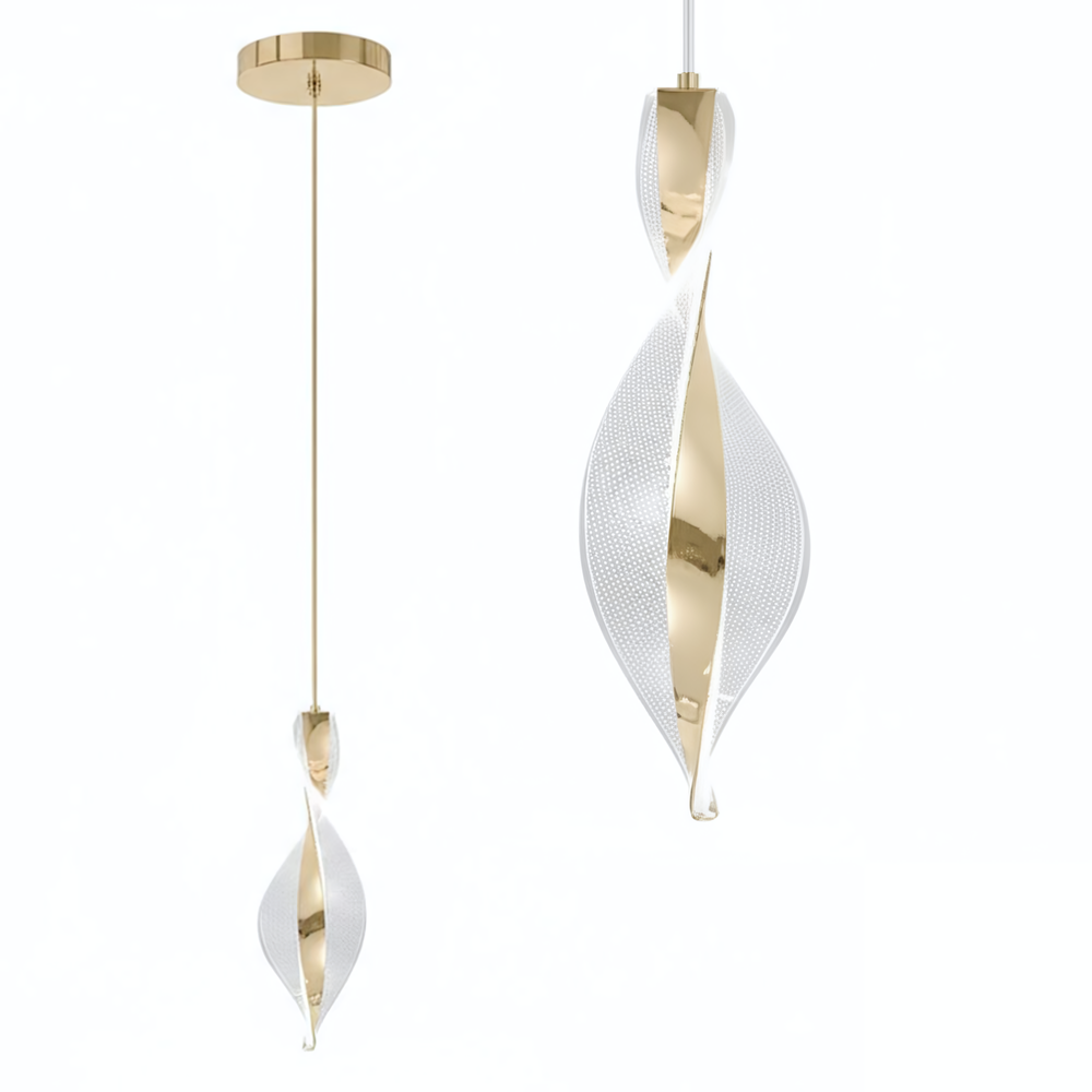 HÄNGANDE LED TAKLAMPA G120-CP GULD